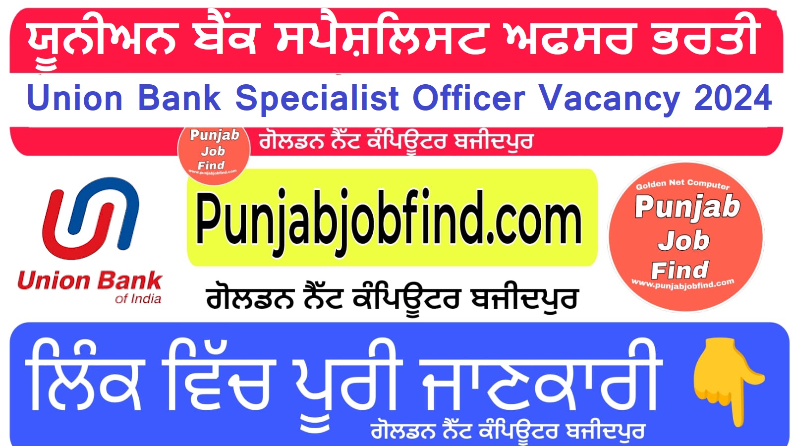 Union Bank Specialist Officer Vacancy 2024